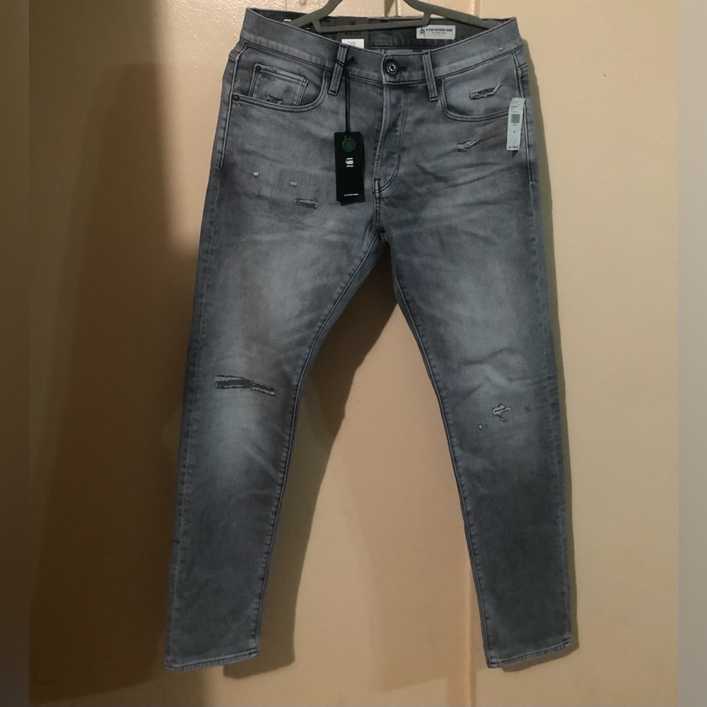 G-STAR RAW 3301 SLIM JEANS (GREY)